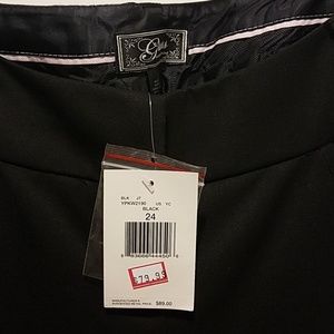 Black dress pant flare leg